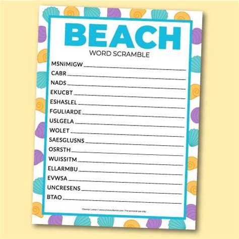 Seaside unscramble - Are you a word enthusiast who loves solving puzzles and unscrambling jumbled letters? If so, then you’ve probably come across the term “word unscrambler” before. These handy tools ...